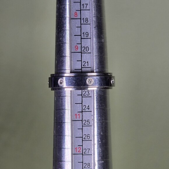 Stainless Steel Spinner Ring With Crystal Accents Size‎ 10 (NWOT) - Picture 5 of 5